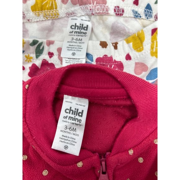 Baby Girl's Outfits - 2 Leggings, 1 Shirt,‎ and 1 Sweatshirt - Size 3-6 Months - Picture 6 of 7